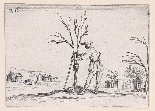 Le Jardinier Émondant un Arbuste (The Gardener Pruning a Shrub), plate 26 from "Lux Claustri ou La Lumière du Cloitre" (The Light of the Cloisters)