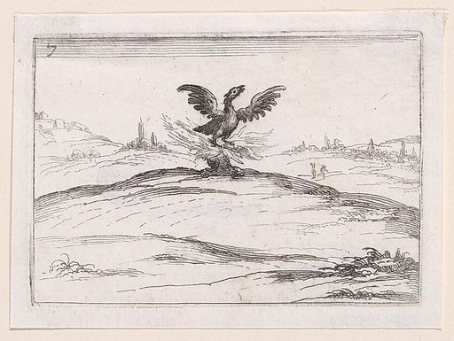 Le Phénix se Brulant (The Phoenix is Burning), plate 7 from "Lux Claustri ou La Lumière du Cloitre" (The Light of the Cloisters)