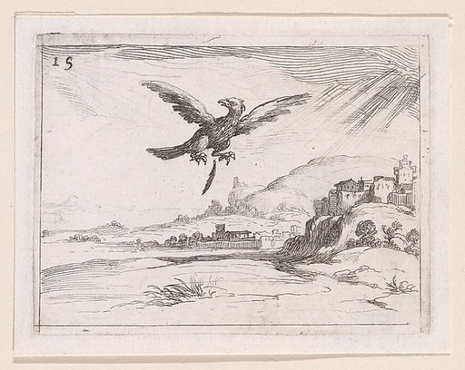 Un Aigle Jetant une Vieille Plume (An Eagle Dropping an Old Feather), plate 15 from "Lux Claustri ou La Lumière du Cloitre" (The Light of the Cloisters)