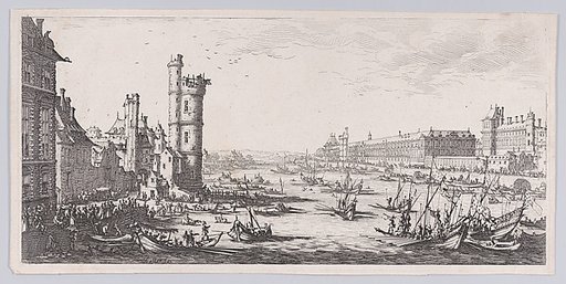 Vue du Louvre (View of the Louvre), from "Les Deux Grandes Vues de Paris" (The Two Large Views of Paris)