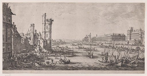 Vue du Louvre (View of the Louvre), from "Les Deux Grandes Vues de Paris" (The Two Large Views of Paris)