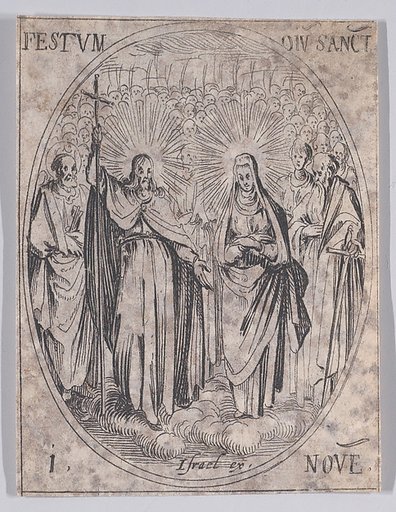 Le Fête de Tous Les Saints (Feast of All Saints), from November 1st, from "Les Images De Tous Les Saincts et Saintes de L'Année" (Images of All of the Saints and Religious Events of the Year)