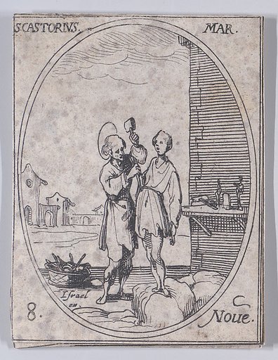 S. Castorie, martyr (St. Castorius, Martyr), November 8th, from "Les Images De Tous Les Saincts et Saintes de L'Année" (Images of All of the Saints and Religious Events of the Year)