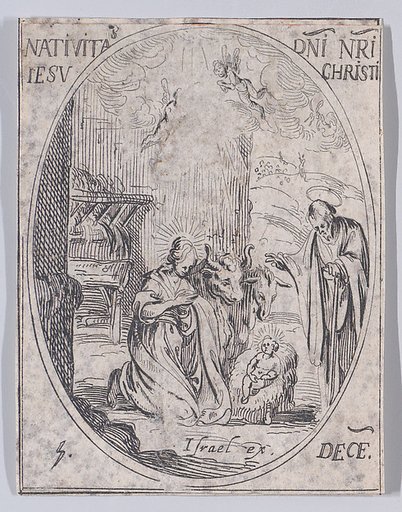 Nativité de N.-Segneur Jésus-Christ (The Nativity), December 25th, from "Les Images De Tous Les Saincts et Saintes de L'Année" (Images of All of the Saints and Religious Events of the Year)