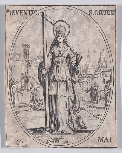 L'Invention de la Ste. Croix (The Invention of the True Cross), May 3rd, from "Les Images De Tous Les Saincts et Saintes de L'Année" (Images of All of the Saints and Religious Events of the Year)
