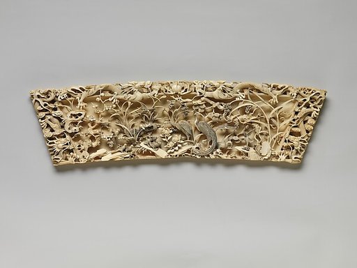 Plaque with dragon, pheasant, quail, and other birds amidst bamboo and plum blossom