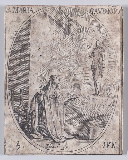 Ste. Marie des Joies (St. Mary of the Joys), June 5th, from "Les Images De Tous Les Saincts et Saintes de L'Année" (Images of All of the Saints and Religious Events of the Year)