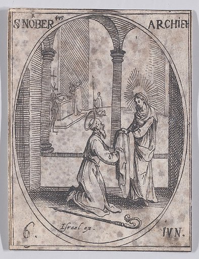S. Norbert, archevêque (St. Norbert, Archbishop), June 6th, from "Les Images De Tous Les Saincts et Saintes de L'Année" (Images of All of the Saints and Religious Events of the Year)