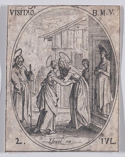 La Visitation de la Sainte Vierge (The Visitation), July 2nd, from "Les Images De Tous Les Saincts et Saintes de L'Année" (Images of All of the Saints and Religious Events of the Year)