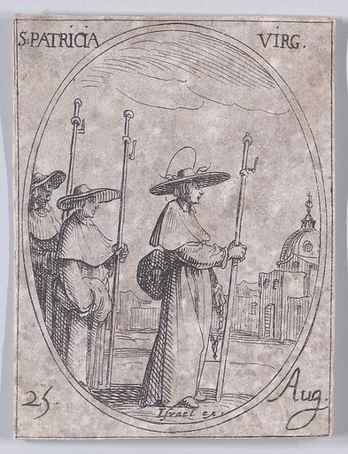 S. Patrice, vierge (St. Patricia, Virgin), August 25th, from "Les Images De Tous Les Saincts et Saintes de L'Année" (Images of All of the Saints and Religious Events of the Year)