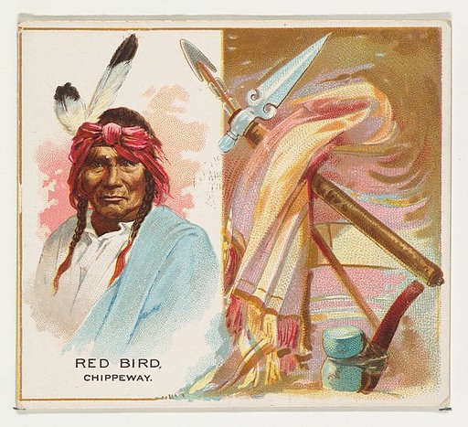Red Bird, Chippeway, from the American Indian Chiefs series (N36) for Allen & Ginter Cigarettes