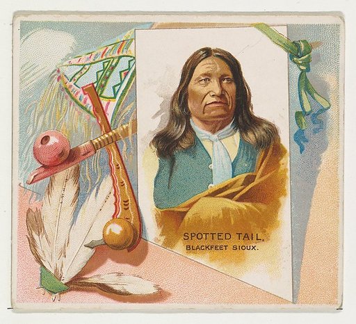 Spotted Tail, Blackfeet Sioux, from the American Indian Chiefs series (N36) for Allen & Ginter Cigarettes