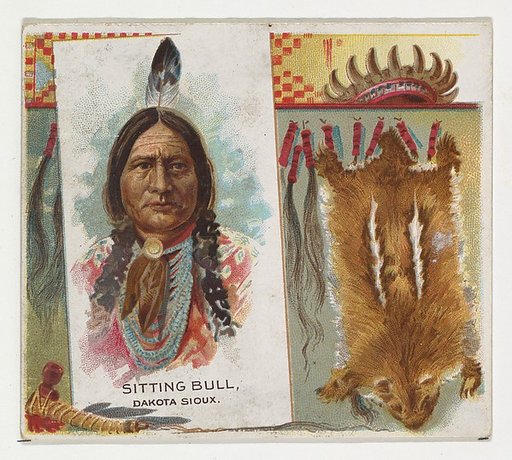 Sitting Bull, Dakota Sioux, from the American Indian Chiefs series (N36) for Allen & Ginter Cigarettes