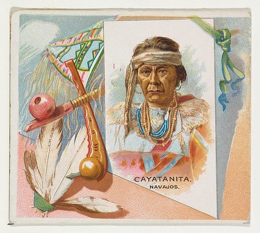 Cayatanita, Navajos, from the American Indian Chiefs series (N36) for Allen & Ginter Cigarettes