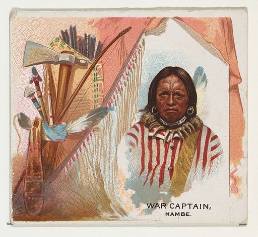 War Captain, Nambe, from the American Indian Chiefs series (N36) for Allen & Ginter Cigarettes