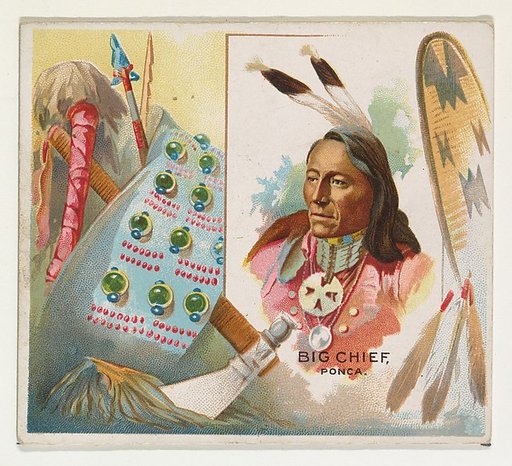 Big Chief, Ponca, from the American Indian Chiefs series (N36) for Allen & Ginter Cigarettes