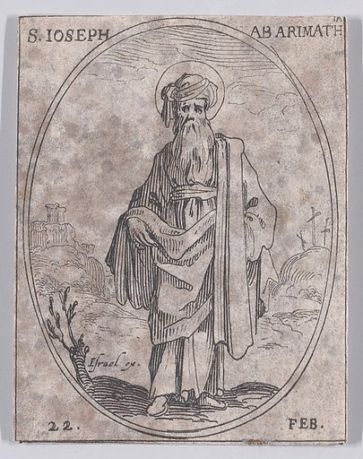 S. Félix, évêque de Metz (St. Felix, Bishop of Metz), February 21st, from "Les Images De Tous Les Saincts et Saintes de L'Année" (Images of All of the Saints and Religious Events of the Year)