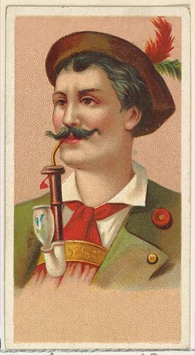 Bavarian Hunter, printer's sample from World's Smokers series (N33) for Allen & Ginter Cigarettes