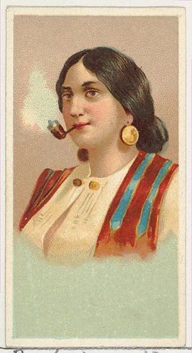 Gypsy Girl, printer's sample from World's Smokers series (N33) for Allen & Ginter Cigarettes