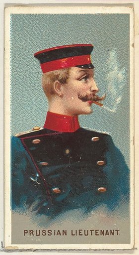 Prussian Lieutenant, from World's Smokers series (N33) for Allen & Ginter Cigarettes