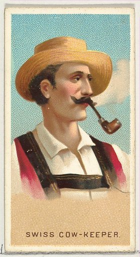Swiss Cow-Keeper, from World's Smokers series (N33) for Allen & Ginter Cigarettes