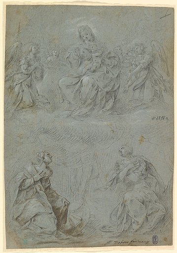 The Virgin and Child in Glory Adored by Saints Catherine and Lucy