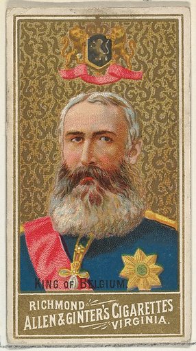 King of Belgium, from World's Sovereigns series (N34) for Allen & Ginter Cigarettes