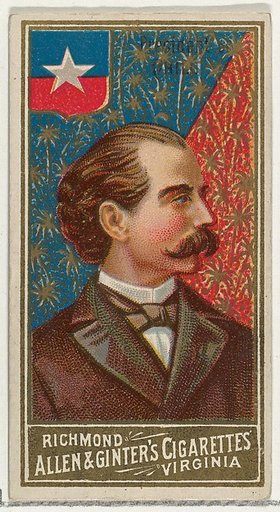 President of Chile, from World's Sovereigns series (N34) for Allen & Ginter Cigarettes