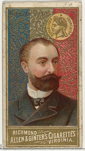 President of France, from World's Sovereigns series (N34) for Allen & Ginter Cigarettes