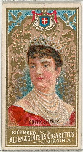 Queen of Italy, from World's Sovereigns series (N34) for Allen & Ginter Cigarettes
