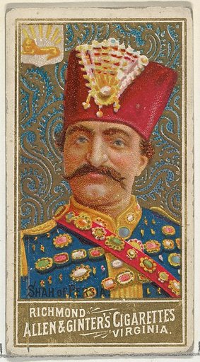 Shah of Persia, from World's Sovereigns series (N34) for Allen & Ginter Cigarettes