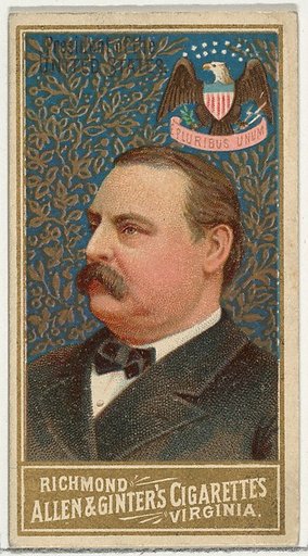 President of the United States, from World's Sovereigns series (N34) for Allen & Ginter Cigarettes