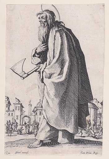 St. Thaddeus (St. Jude), from "Les Grands Apôtres Debout, Représentant Le Sauveur, La Bienheureuse Marie et Les Saints Apôtres" (The Large Standing Apostles, Representing The Savior, The Blessed Mary and The Apostles)