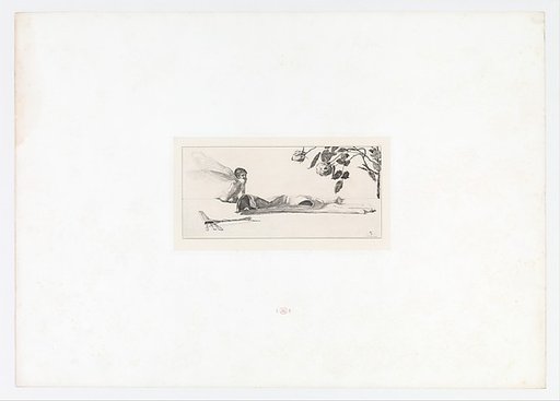 Amor (Cupid) from Ein Handschuh (A Glove). Cyclus von zehn Compositionen radirt. Rad. Opus VI, Plate X. First edition
