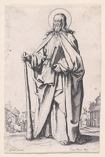 St. James Minor, from "Les Grands Apôtres Debout, Représentant Le Sauveur, La Bienheureuse Marie et Les Saints Apôtres" (The Large Standing Apostles, Representing The Savior, The Blessed Mary and The Apostles)
