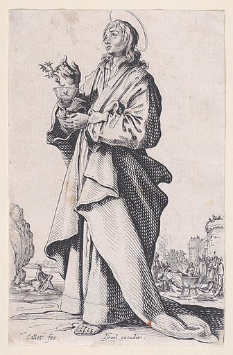 St. John the Evangelist, from "Les Grands Apôtres Debout, Représentant Le Sauveur, La Bienheureuse Marie et Les Saints Apôtres" (The Large Standing Apostles, Representing The Savior, The Blessed Mary and The Apostles)