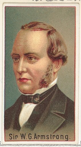 Sir W. G. Armstrong, printer's sample for the World's Inventors souvenir album (A25) for Allen & Ginter Cigarettes