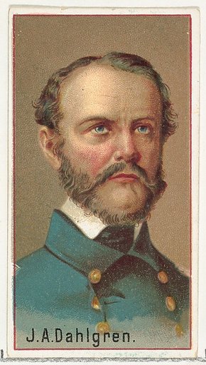 J. A. Dahlgren, printer's sample for the World's Inventors souvenir album (A25) for Allen & Ginter Cigarettes