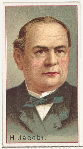 H. Jacobi, printer's sample for the World's Inventors souvenir album (A25) for Allen & Ginter Cigarettes