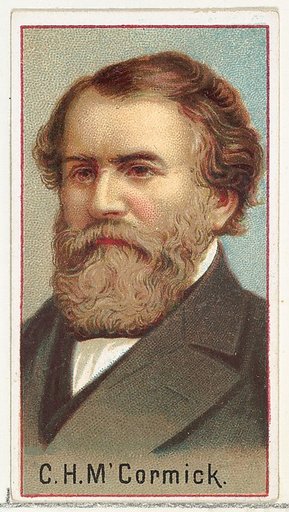Cyrus Hall McCormick, printer's sample for the World's Inventors souvenir album (A25) for Allen & Ginter Cigarettes