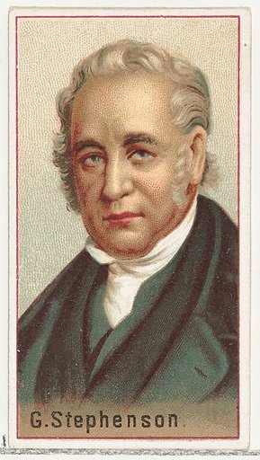 G. Stephenson, printer's sample for the World's Inventors souvenir album (A25) for Allen & Ginter Cigarettes