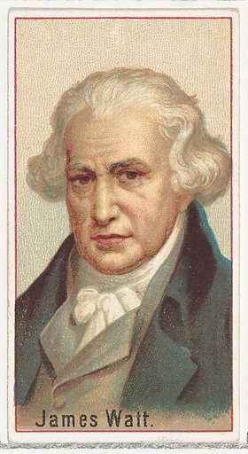 James Watt, printer's sample for the World's Inventors souvenir album (A25) for Allen & Ginter Cigarettes