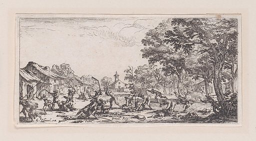Le Revanche des Paysans (The Revenge of the Peasants), plate 5 from "Les Petites Misères de la Guerre" (The Little Miseries of War)