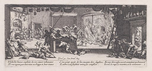 Le Pillage d'une Ferme (The Looting of a Farm), plate 5 from "Les Misères et les Mal-Heures de la Guerre" (The Miseries and Misfortunes of War)