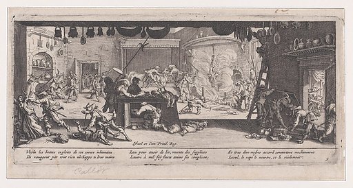Le Pillage d'une Ferme (The Looting of a Farm), from Les Misères et les Mal-Heures de la Guerre (The Miseries and Misfortunes of War), plate 5