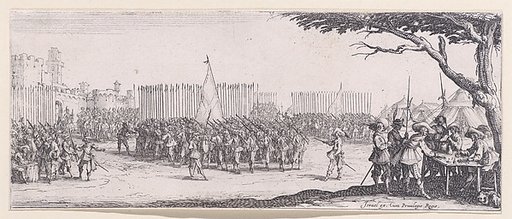 L'Enrolement des Troupes (The Enlistment of Troops), plate 2 from "Les Misères et les Mal-Heures de la Guerre" (The Miseries and Misfortunes of War)