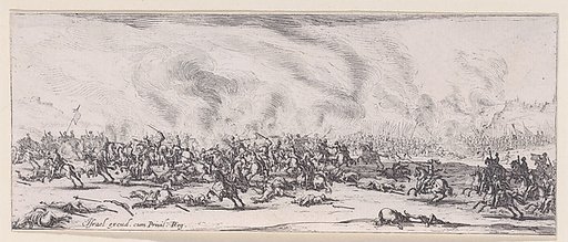 La Bataille (The Battle), plate 3 from "Les Misères et les Mal-Heures de la Guerre" (The Miseries and Misfortunes of War)