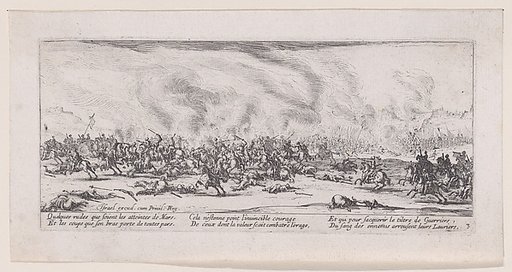 La Bataille (The Battle), from Les Misères et les Mal-Heures de la Guerre (The Miseries and Misfortunes of War), plate 3