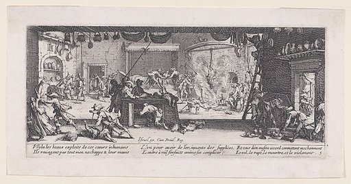 Le Pillage d'une Ferme (The Looting of a Farm), from Les Misères et les Mal-Heures de la Guerre (The Miseries and Misfortunes of War), plate 5
