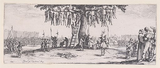 La Pendasion (The Hanging), plate 11 from "Les Misères et les Mal-Heures de la Guerre" (The Miseries and Misfortunes of War)